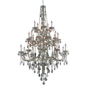 Elegant 7925 Verona 25 Light 43 Royal Cut Chandelier Smoke 7925G43gt-gt-rc - All