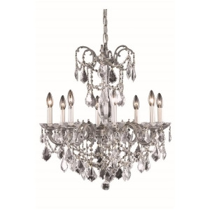 Elegant 9708 Athena 8 Light 24 Spectra Chandelier Pewter/Clear 9708D24pw-sa - All