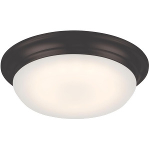 Nuvo Lighting Libby Led Flush Fixture with Frosted Glass Aged Bronze 62-702 - All