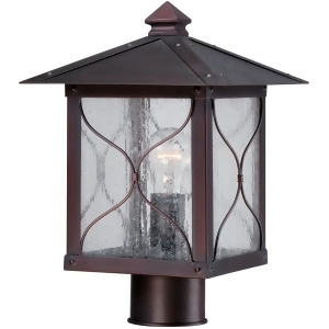Nuvo Vega 1 Light Outdoor Post Fixture w/ Clear Glass Classic Bronze 60-5615 - All