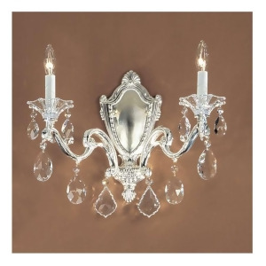 Classic Lighting Via Firenze Crystal Sconce/WallBracket Silver Plate 57102Spc - All