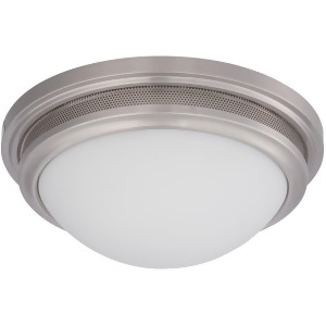 Nuvo Lighting Corry Led Flush Fixture w/ Frosted Glass Brushed Nickel 62-534 - All