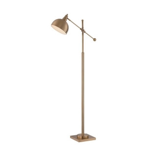 Lite Source Cupola 1 Light Metal Floor Lamp Brushed Brass Ls-82604 - All