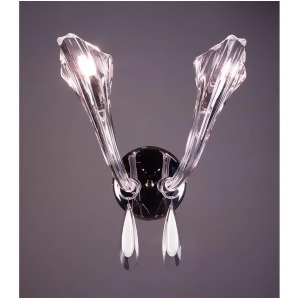 Classic Lighting Inspiration Crystal Sconce/WallBracket Chrome 82022Chwht - All