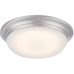 Nuvo Lighting Libby Led Flush Fixture w/ Frosted Glass Brushed Nickel 62-602 - All