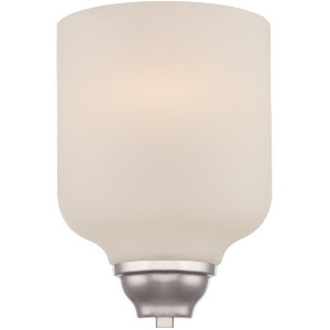 Nuvo Kirk 1 Light Wall Sconce w/ Etched Opal Glass Polished Nickel 62-381 - All