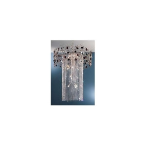 Classic Lighting Foresta Colorita Crystal Chandelier Silver Frost 10035Sfbat - All