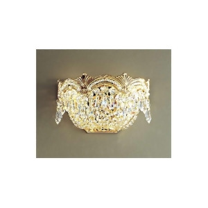 Classic Lighting Regency Ii Crystal Sconce/WallBracket 24k Gold Plate 1850Gs - All