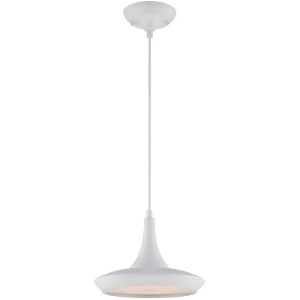 Nuvo Lighting Fantom Led Colored Pendant with Rayon Wire White 62-442 - All