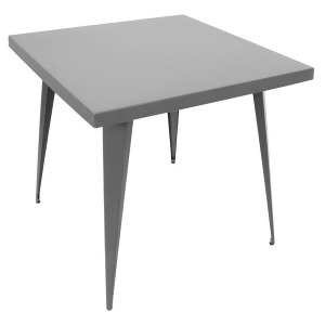 Lumisource Austin Dining Table Matte Grey Dt-tw-au3232gy - All