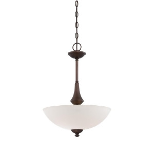 Nuvo Lighting Patton 3 Light Pendant w/ Frosted Glass Prairie Bronze 60-5138 - All