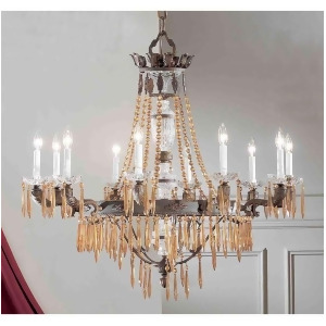 Classic Lighting Duchess Crystal Chandelier Aged Bronze 57310Agbai - All