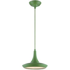 Nuvo Lighting Fantom Led Colored Pendant with Rayon Wire Green 62-445 - All