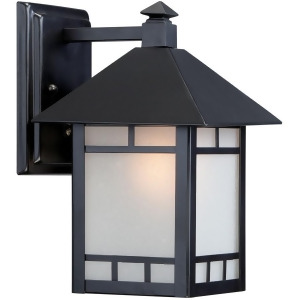 Nuvo Drexel 1 Light 7 Outdoor Wall Fixture Frosted Glass Black 60-5701 - All
