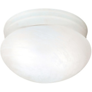 Nuvo 2 Light 10 Flush Mount Alabaster Mushroom Textured White Sf76-613 - All