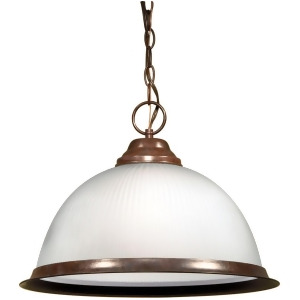 Nuvo Lighting 1 Light 15 Pendant Frosted Prismatic Dome Old Bronze Sf76-690 - All