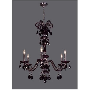 Classic Lighting Monte Carlo Crystal Chandelier Black 82006Sjt - All