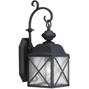 Nuvo Wingate 1 Light 6 Outdoor Wall Fixture Clear Glass Text. Black 60-5621 - All
