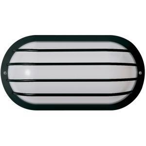 Nuvo 1 Light 10 Oval Wall Fixture Polysynthetic Body Lens Black Sf77-857 - All
