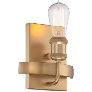 Nuvo Paxton 1 Light Wall Sconce 40W A19 Vintage Lamp Natural Brass 60-5711 - All