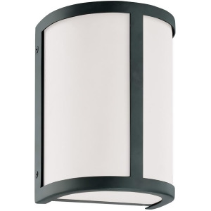 Nuvo Odeon 1 Light Wall Sconce w/ Satin White Glass Aged Bronze 60-2971 - All