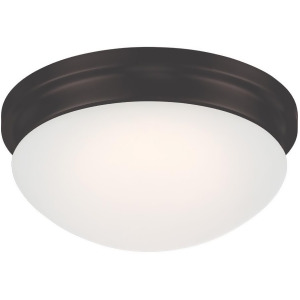 Nuvo Lighting Spector Led Flush Fixture with Frosted Glass Aged Bronze 62-706 - All