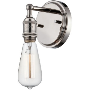 Nuvo Vintage 1 Light Sconce Vintage Lamp Included Polished Nickel 60-5415 - All