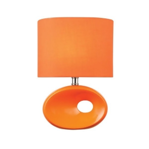 Lite Source Hennessy Ii 1 Lt Table Lamp Orange Ceramic Orange Ls-22315orn - All