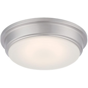 Nuvo Lighting Haley Led Flush Fixture w/ Frosted Glass Brushed Nickel 62-611 - All