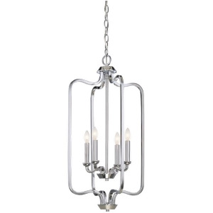 Nuvo Lighting Willow 4 Light Caged Pendant Polished Nickel 60-5800 - All