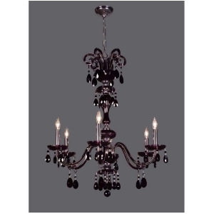 Classic Lighting Monte Carlo Crystal Chandelier Black 82006Cbk - All