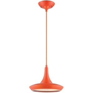 Nuvo Lighting Fantom Led Colored Pendant with Rayon Wire Orange 62-446 - All