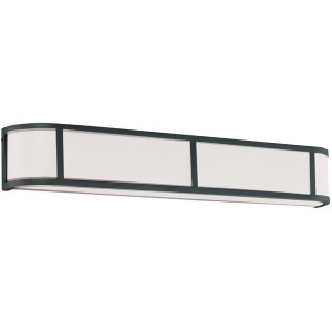 Nuvo Odeon 4 Light Wall Sconce w/ Satin White Glass Aged Bronze 60-2974 - All