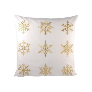 Pomeroy White Christmas 20 x 20 Pillow Snow Gold 904493 - All