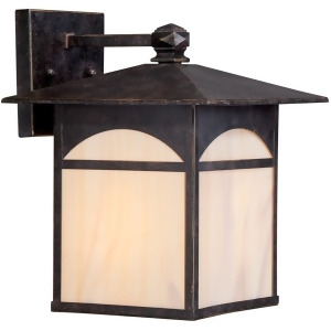 Nuvo Canyon 1 Light 9 Outdoor Wall Fixture Honey Glass Umber Bronze 60-5652 - All