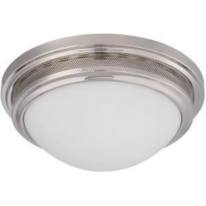 Nuvo Lighting Corry Led Flush Fixture w/ Frosted Glass Polished Nickel 62-536 - All