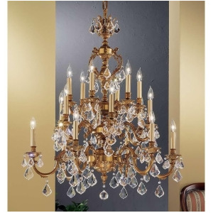 Classic Lighting Chateau Crystal Chandelier French Gold 57370Fgcp - All