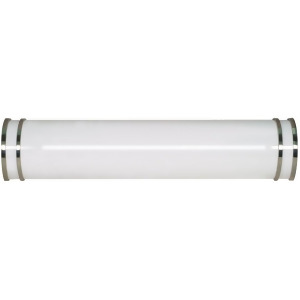 Nuvo Glamour 2 Light 25 Vanity Fluorescent 2 F17t8 Brushed Nickel 60-906R - All
