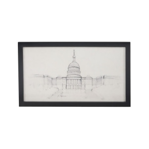 Sterling U.s. Capitol Handpainted Clear White Signature Black 7011-568 - All