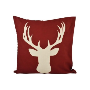 Pomeroy Deer 20 x 20 Pillow Cabernet Crema 904271 - All