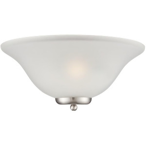 Nuvo Ballerina 1 Light Wall Sconce w/ Frosted Glass Brushed Nickel 60-5382 - All