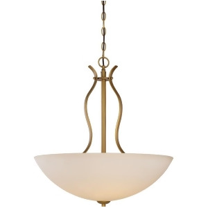 Nuvo Lighting Dillard 4 Light Pendant with White Glass Natural Brass 60-5817 - All