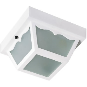 Nuvo 2 Light 10 Carport Flush Mount Frosted Acrylic Panels White Sf77-879 - All