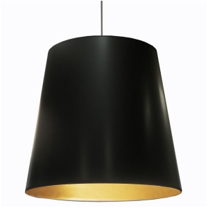 Dainolite 1 Light Oversized Drum Pendant Black Gold Shade x-Large Od-xl-698 - All