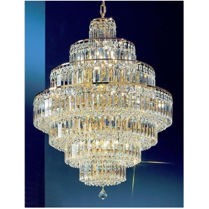 Classic Lighting Ambassador Crystal Chandelier 24k Gold Plate 1603Gsc - All