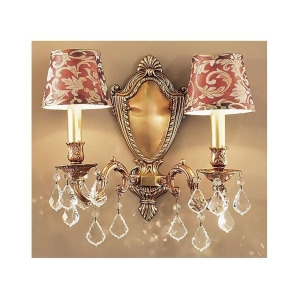 Classic Lighting Chateau Crystal Sconce/WallBracket French Gold 57372Fgcpbg - All