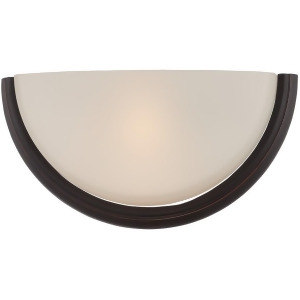 Nuvo Dylan 1 Light Wall Sconce w/ Etched Opal Glass Mahogany Bronze 62-411 - All