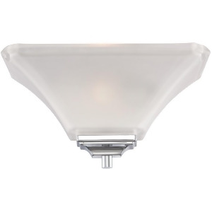 Nuvo Parker 1 Light Wall Sconce w/ Sandstone Glass Polished Chrome 60-5373 - All