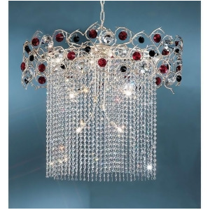 Classic Lighting Foresta Colorita Crystal Chandelier Silver Frost 10039Sfbr - All