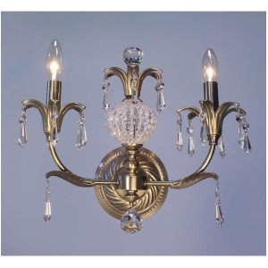 Classic Lighting Sharon Crystal Sconce/WallBracket Antique Brass 16112Abrcp - All